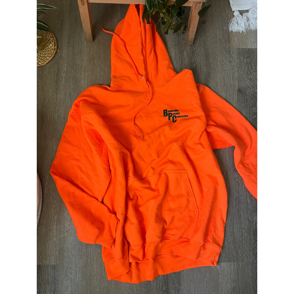 Men's PORT & COMPANY Orange Baskerville Parsons Contractors Hoodie XXL